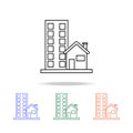 Street house icon. Elements of real estate in multi colored icons. Premium quality graphic design icon. Simple icon for websites, Royalty Free Stock Photo