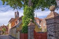 Street and houses in Ribe town, Denmark Royalty Free Stock Photo