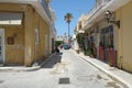 A street in Ierapetra, Crete, Greece Royalty Free Stock Photo