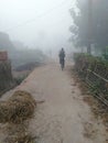 Street of a indian rural village