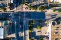 Street Intersection in downtown Austin Texas USA