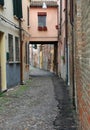 Street on the italian city of Ferrara called Via delle Volte