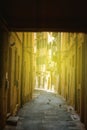 Street in Italy with sun illumination Royalty Free Stock Photo