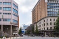 Street junction and Yokohama Port post office