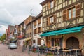 Street in Kaysersberg, Alsace, France Royalty Free Stock Photo