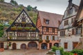 Street in Kaysersberg, Alsace, France Royalty Free Stock Photo