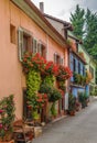 Street in Kaysersberg, Alsace, France Royalty Free Stock Photo