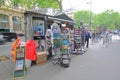 Street kiosk shop Paris France