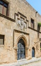 Street of the Knights in the Old Town. Rhodes Island. Greece Royalty Free Stock Photo