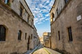 Street of Knights, Rhodes, Greece Royalty Free Stock Photo