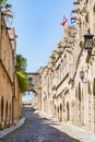 Street of Knights, Rhodes, Greece Royalty Free Stock Photo