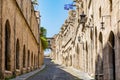 Street of Knights, Rhodes, Greece Royalty Free Stock Photo