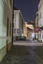 Street in Krakow by night Royalty Free Stock Photo