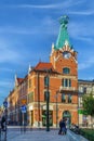 Street in Krakow, Poland Royalty Free Stock Photo