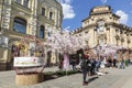 Street the Kuznetsk bridge, in the days of the festival Moscow spring