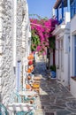 Street in Kythnos island, Cyclades, Greece