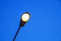 Street lamp against the blue sky Royalty Free Stock Photo