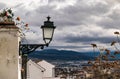 Street lamp in Albayzin, Granada.