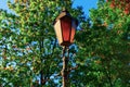 Street lamp in autumn park Royalty Free Stock Photo