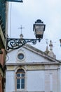 Street lamp and Church of St. Joao da Praca, Lisbon