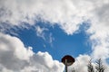Street lamp with clouds in Els Poblets Royalty Free Stock Photo