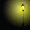 Street lamp color vector