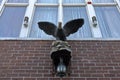 Street lamp with an eagle figure Royalty Free Stock Photo