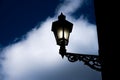 Street lamp in front of the cloud