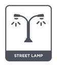 street lamp icon in trendy design style. street lamp icon isolated on white background. street lamp vector icon simple and modern Royalty Free Stock Photo