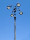Almaty - Street lamp over blue sky Royalty Free Stock Photo