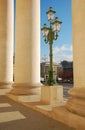 Street lamp near the colonnade of Bolshoi theatre