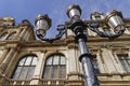 Street lamp and old trade chamber