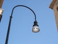 street lamp over blue sky Royalty Free Stock Photo