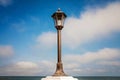 Street lamp sea. Royalty Free Stock Photo