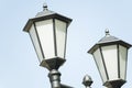 street lamp sky against blue sky Royalty Free Stock Photo