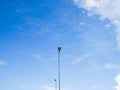 Street lamp ,sky and clouds Royalty Free Stock Photo