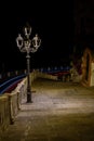 Street lamp on stems on the Amalfi Coast Royalty Free Stock Photo