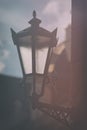 Street lamp in the daylight of the city Royalty Free Stock Photo