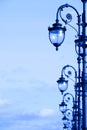 Street lamps in the art deco style Royalty Free Stock Photo