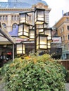 Street lamps in a bush in Riga