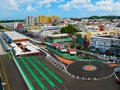 Street landscape of the city Pointe-a-Pitre, Guadeloupe Royalty Free Stock Photo