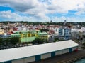Street landscape of the city Pointe-a-Pitre, Guadeloupe Royalty Free Stock Photo