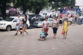 Street landscape, commercial street in Xixiang, Shenzhen Royalty Free Stock Photo