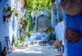 Street landscape of the of old historical medieval city ÃÂ¡hefchaouen in Morocco