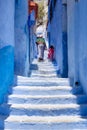 Street landscape of the of old historical medieval city ÃÂ¡hefchaouen in Morocco