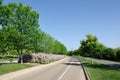 Street With Landscaped Median Royalty Free Stock Photo