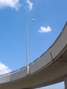 Street lantern on concrete trestle Royalty Free Stock Photo