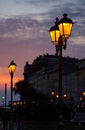 Street lantern, Trieste Royalty Free Stock Photo