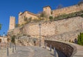 Street leading to the castle in Alquezar Royalty Free Stock Photo