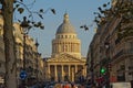 Street leading to the Pantheon, Paris, France Royalty Free Stock Photo